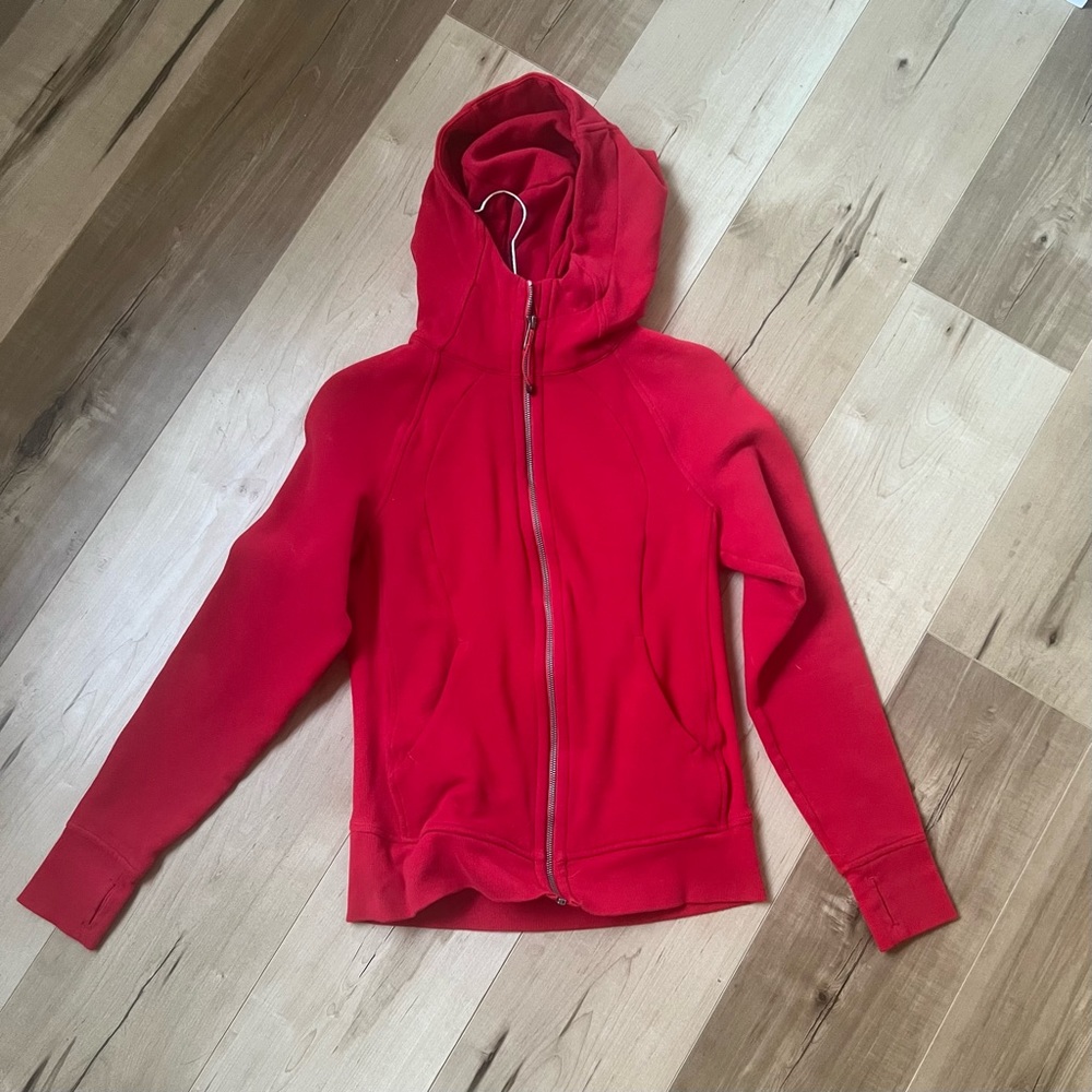 Lululemon Red Scuba Hoodie